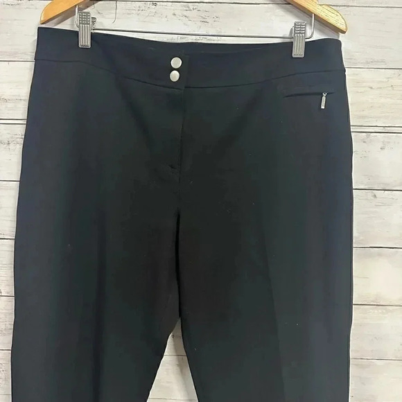 Anne Klein Black Dress Pants Size 14p - Picture 3 of 6